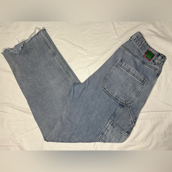 Empyre Tori Patch Baggy Wide Leg Skate Cargo Denim Jeans 8 - Picture 12 of 12